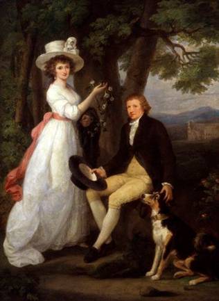 Anna Maria Jenkins and Thomas Jenkins 1790  	by Angelica Kauffman 1741-1807 National Portrait Gallery London  NPG5044